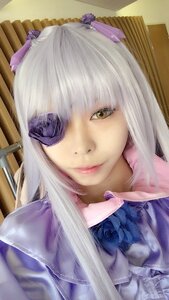 Rating: Safe Score: 0 Tags: 1girl bangs barasuishou blue_flower blue_rose closed_mouth eyepatch flower hair_flower hair_ornament lips long_hair looking_at_viewer nail_polish purple_flower purple_rose ribbon rose solo User: admin