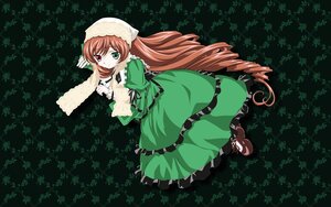 Rating: Safe Score: 0 Tags: 1girl brown_hair dress drill_hair frills full_body green_dress green_eyes hat head_scarf heterochromia image long_hair long_sleeves looking_at_viewer red_eyes solo standing suiseiseki twin_drills very_long_hair User: admin