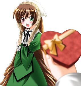Rating: Safe Score: 0 Tags: blurry blurry_foreground blush box brown_hair depth_of_field dress foreshortening frills gift green_dress green_eyes hat head_scarf heterochromia holding_gift image long_hair long_sleeves looking_at_viewer motion_blur open_mouth pov red_eyes simple_background solo solo_focus suiseiseki very_long_hair white_background User: admin