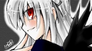 Rating: Safe Score: 0 Tags: 1girl black_ribbon blush close-up face hair_ribbon image long_hair looking_at_viewer red_eyes ribbon silver_hair simple_background smile solo suigintou User: admin