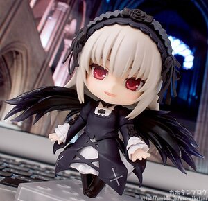 Rating: Safe Score: 0 Tags: 1girl :d bangs black_dress black_ribbon black_wings blurry blurry_background blurry_foreground chibi depth_of_field doll dress flower frills hairband long_hair long_sleeves looking_at_viewer open_mouth red_eyes ribbon rose smile solo standing suigintou wings User: admin