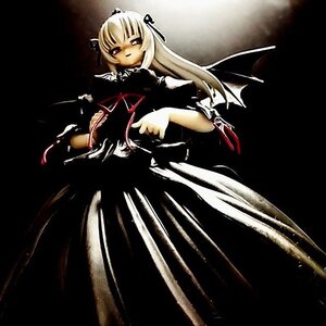 Rating: Safe Score: 0 Tags: 1girl black_background black_dress doll dress lolita_hairband long_hair long_sleeves looking_at_viewer ribbon solo suigintou wings User: admin