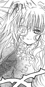 Rating: Safe Score: 0 Tags: 1girl frills greyscale image kirakishou long_hair monochrome smile solo User: admin