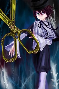 Rating: Safe Score: 0 Tags: 1girl bad_id bad_pixiv_id brown_hair expressionless frills green_eyes hat heterochromia highres image jinnikureiche long_sleeves red_eyes ribbon rozen_maiden scissors short_hair solo souseiseki standing top_hat User: admin