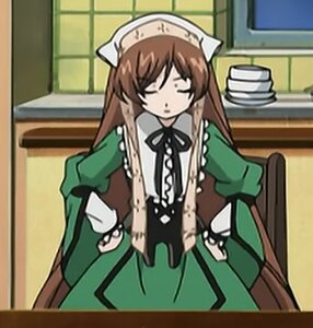 Rating: Safe Score: 0 Tags: 1girl blush brown_hair chair closed_eyes dress green_dress image long_hair long_sleeves solo suiseiseki very_long_hair User: admin