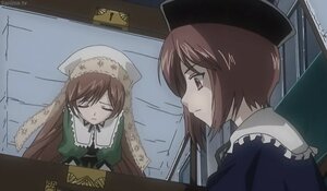 Rating: Safe Score: 0 Tags: 2girls brown_hair closed_eyes dress hat image long_hair multiple_girls pair siblings sisters souseiseki suiseiseki User: admin