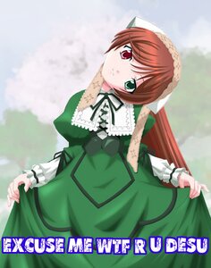 Rating: Safe Score: 0 Tags: 1girl brown_hair dress frills green_dress green_eyes heterochromia image long_hair long_sleeves looking_at_viewer outdoors red_eyes skirt_hold solo suiseiseki twintails very_long_hair User: admin