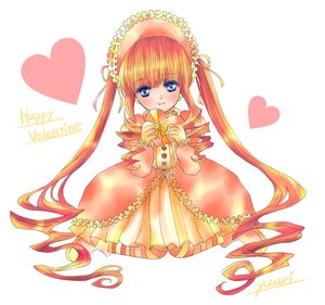 Rating: Safe Score: 0 Tags: 1girl blue_eyes character_name dress flower heart image long_hair shinku smile solo striped twintails vertical_stripes very_long_hair User: admin