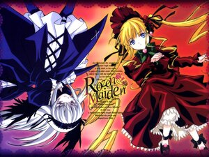 Rating: Safe Score: 0 Tags: 2girls black_wings blonde_hair blue_eyes bow dress flower frills green_neckwear hairband image long_hair long_sleeves looking_at_viewer multiple_girls pair pink_eyes red_dress rose shinku silver_hair suigintou twintails very_long_hair wings User: admin