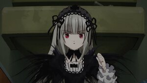 Rating: Safe Score: 0 Tags: 1girl bangs black_dress black_wings dress eyebrows_visible_through_hair frills hairband image long_hair long_sleeves looking_at_viewer red_eyes ribbon rose silver_hair solo suigintou wings User: admin