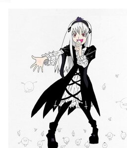 Rating: Safe Score: 0 Tags: 1girl black_dress boots dress flower frilled_sleeves frills full_body hairband image long_hair long_sleeves looking_at_viewer open_mouth red_eyes rose silver_hair simple_background solo standing suigintou wings User: admin