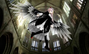 Rating: Safe Score: 0 Tags: 1girl auto_tagged black_dress blonde_hair blue_eyes church dress hairband image indoors long_hair long_sleeves pantyhose solo standing suigintou wings User: admin