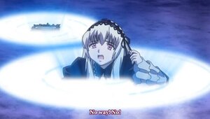 Rating: Safe Score: 0 Tags: 1girl bangs black_ribbon dress frills hairband image long_hair long_sleeves moon night open_mouth solo suigintou wings User: admin
