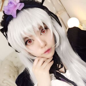 Rating: Safe Score: 0 Tags: 1girl bangs bow closed_mouth flower fur_trim gothic_lolita lips looking_at_viewer red_eyes red_lips solo suigintou white_hair User: admin