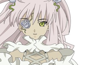 Rating: Safe Score: 0 Tags: 1girl bangs eyebrows_visible_through_hair frills green_eyes hair_ornament image kirakishou long_hair looking_at_viewer pink_hair solo striped vertical_stripes User: admin