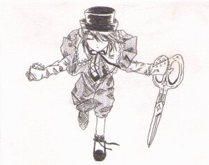 Rating: Safe Score: 0 Tags: 1girl closed_eyes full_body hat image long_sleeves monochrome solo souseiseki top_hat weapon User: admin