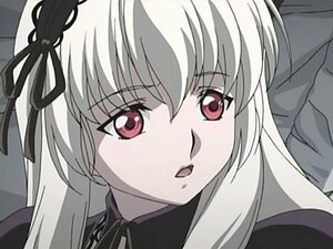 Rating: Safe Score: 0 Tags: 1girl :o bangs black_ribbon blush dress eyebrows_visible_through_hair face hair_ribbon image long_hair looking_at_viewer open_mouth red_eyes ribbon simple_background solo suigintou white_background User: admin