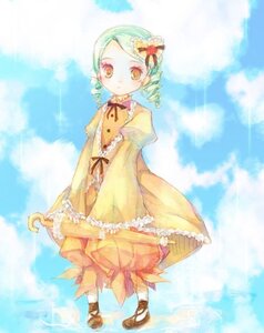 Rating: Safe Score: 0 Tags: 1girl bad_id bad_pixiv_id bow cloud day dress drill_hair full_body green_hair icc image kanaria long_sleeves looking_at_viewer ribbon rozen_maiden short_hair sky solo standing umbrella water yellow_dress yellow_eyes User: admin