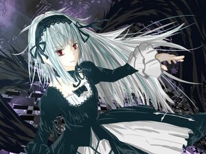 Rating: Safe Score: 0 Tags: 1girl auto_tagged black_dress black_ribbon black_wings dress feathered_wings feathers frills hairband image long_hair long_sleeves looking_at_viewer red_eyes ribbon silver_hair smile solo suigintou wings User: admin