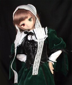 Rating: Safe Score: 0 Tags: 1girl bangs black_background brown_hair closed_mouth doll dress frills green_dress green_eyes heterochromia long_sleeves looking_at_viewer red_eyes simple_background solo suiseiseki User: admin