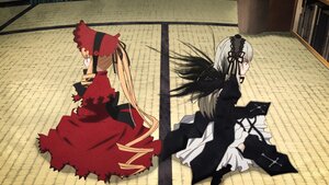 Rating: Safe Score: 0 Tags: 2girls blonde_hair dress frills hairband image juliet_sleeves long_hair long_sleeves multiple_girls pair profile ribbon rose shinku silver_hair sitting suigintou very_long_hair wings User: admin