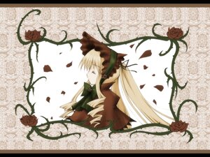 Rating: Safe Score: 0 Tags: 1girl blonde_hair bonnet bow closed_eyes dress flower hat image letterboxed long_hair petals red_flower red_rose rose rose_petals shinku solo twintails vines User: admin