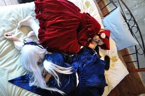 Rating: Safe Score: 0 Tags: 1boy 91076 dress indoors long_hair multiple_cosplay tagme white_hair User: admin