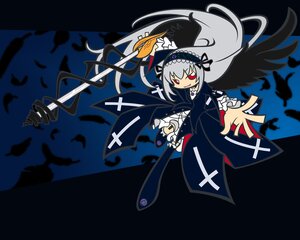 Rating: Safe Score: 0 Tags: 1girl bird black_feathers black_wings dress feathered_wings feathers flower frilled_sleeves frills hairband image lolita_hairband long_hair long_sleeves looking_at_viewer red_eyes ribbon rose silver_hair solo suigintou very_long_hair wings User: admin