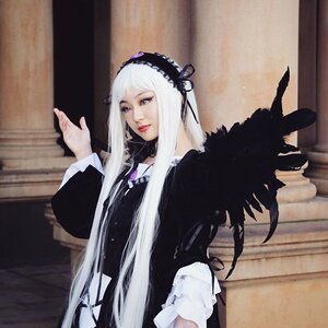 Rating: Safe Score: 0 Tags: 1girl feathers gothic_lolita hairband indoors lips lolita_fashion lolita_hairband long_hair long_sleeves looking_at_viewer solo suigintou white_hair User: admin