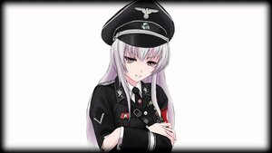 Rating: Safe Score: 0 Tags: 1girl hat image long_hair looking_at_viewer military military_hat military_uniform necktie peaked_cap smile solo suigintou uniform upper_body User: admin