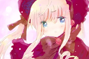 Rating: Safe Score: 0 Tags: 1girl bangs blue_eyes blush bow dress eyebrows_visible_through_hair flower hair_between_eyes hat image long_hair looking_at_viewer parted_lips pink_flower pink_rose red_flower red_rose rose shinku solo twintails very_long_hair User: admin