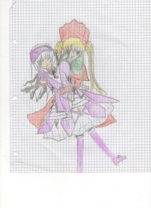 Rating: Safe Score: 0 Tags: blonde_hair blue_eyes chain-link_fence dress fence hat image long_hair long_sleeves looking_at_viewer multiple_girls pair plaid shinku standing suigintou very_long_hair User: admin