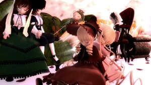 Rating: Safe Score: 0 Tags: 4girls 6+girls blonde_hair bonnet brown_hair closed_eyes dress green_dress hat image long_hair multiple multiple_girls shinku short_hair souseiseki suiseiseki tagme top_hat User: admin