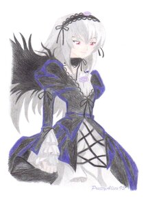 Rating: Safe Score: 0 Tags: 1girl auto_tagged black_ribbon black_wings dress flower frills hairband image long_hair long_sleeves looking_at_viewer puffy_sleeves red_eyes simple_background solo suigintou white_background wings User: admin