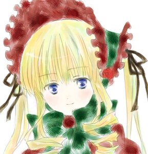 Rating: Safe Score: 0 Tags: 1girl blonde_hair blue_eyes blush bonnet flower hair_ribbon image long_hair looking_at_viewer portrait red_flower red_rose ribbon rose shinku simple_background smile solo white_background User: admin