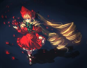 Rating: Safe Score: 0 Tags: 1girl blonde_hair blue_eyes bonnet bow commentary_request dress drill_hair flower full_body hikariz image long_hair long_sleeves mary_janes pantyhose petals red_dress rose rose_petals rozen_maiden shinku shoes solo standing twin_drills twintails very_long_hair white_legwear User: admin