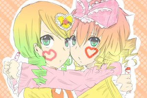 Rating: Safe Score: 0 Tags: 2girls blonde_hair blood bow drill_hair green_eyes hair_bow hina_ichigo hinaichigo image kanaria lipstick_mark multiple_girls pair polka_dot polka_dot_background short_hair siblings User: admin