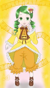 Rating: Safe Score: 0 Tags: 1girl bass_clef beamed_eighth_notes beamed_sixteenth_notes dancing dress drill_hair eighth_note green_eyes green_hair guitar holding_instrument image instrument kanaria long_sleeves music musical_note open_mouth playing_instrument quarter_note sheet_music singing sixteenth_note smile solo spoken_musical_note staff_(music) treble_clef twin_drills violin yellow_background User: admin