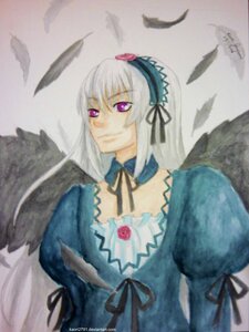 Rating: Safe Score: 0 Tags: 1girl auto_tagged black_feathers black_ribbon black_wings detached_collar dress feathered_wings feathers flower frills hairband image long_hair long_sleeves looking_at_viewer neck_ribbon puffy_sleeves ribbon silver_hair solo suigintou upper_body wings User: admin