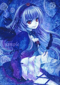 Rating: Safe Score: 0 Tags: 1girl blue_theme commentary_request dress feathers flower hairband image jino lips long_hair long_sleeves painting_(medium) photoshop_(medium) profile red_eyes red_flower red_rose ribbon rose rozen_maiden silver_hair smile solo suigintou tongue tongue_out traditional_media watercolor_(medium) wide_sleeves wings User: admin