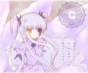 Rating: Safe Score: 0 Tags: 1girl bangs barasuishou dress frills image long_hair long_sleeves looking_at_viewer purple_theme ribbon sidelocks simple_background solo two_side_up upper_body very_long_hair yellow_eyes User: admin