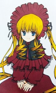 Rating: Safe Score: 0 Tags: 1girl blonde_hair blue_eyes bonnet bow bowtie dress drill_hair frills image long_hair long_sleeves looking_at_viewer red_dress shinku simple_background sitting solo standing twintails very_long_hair white_background User: admin