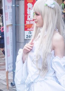 Rating: Safe Score: 0 Tags: 1girl blurry blurry_background blurry_foreground depth_of_field dress kirakishou lips long_hair photo realistic solo white_hair User: admin