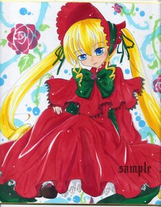 Rating: Safe Score: 0 Tags: 1girl blonde_hair blue_eyes blush bonnet bow bowtie capelet dress flower full_body green_bow green_neckwear image long_hair long_sleeves looking_at_viewer marker_(medium) red_capelet red_dress rose shinku shoes sitting solo traditional_media twin_drills twintails very_long_hair User: admin