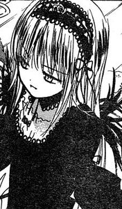 Rating: Safe Score: 0 Tags: 1girl bangs black_wings closed_mouth dress greyscale hairband image long_hair long_sleeves looking_at_viewer monochrome simple_background solo suigintou upper_body white_background wings User: admin