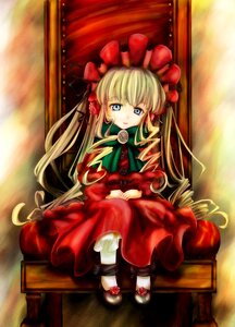 Rating: Safe Score: 0 Tags: 1girl blonde_hair blue_eyes bonnet bow bowtie chair cup curtains dress drill_hair flower highres image long_hair long_sleeves looking_at_viewer photoshop_(medium) red_dress rose rozen_maiden sankuro_(agoitei) shinku shoes sitting solo teacup twintails very_long_hair User: admin