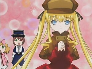 Rating: Safe Score: 0 Tags: 2girls 3girls blonde_hair blue_eyes bow brown_hair dress green_eyes hat image long_hair long_sleeves multiple multiple_girls pink_bow shinku tagme twintails very_long_hair User: admin