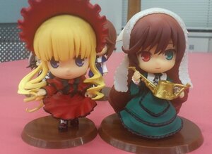 Rating: Safe Score: 0 Tags: 2girls blonde_hair blue_eyes bonnet chibi cup doll dress frills hat heterochromia long_hair long_sleeves looking_at_viewer multiple_dolls multiple_girls shinku suiseiseki tagme User: admin