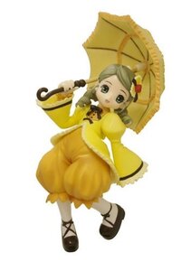 Rating: Safe Score: 0 Tags: 1girl black_umbrella bloomers doll dress drill_hair full_body holding holding_umbrella kanaria long_sleeves parasol puffy_pants shoes solo standing twin_drills umbrella white_background yellow_dress User: admin