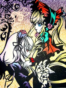 Rating: Safe Score: 0 Tags: 2girls blonde_hair blue_eyes bonnet bow dress flower frills hairband image long_hair long_sleeves multiple_girls pair profile red_eyes ribbon rose shinku silver_hair suigintou wings User: admin